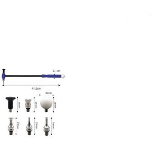 چکش کربنی ۶ سر صافکاری بدون رنگ کد H2198